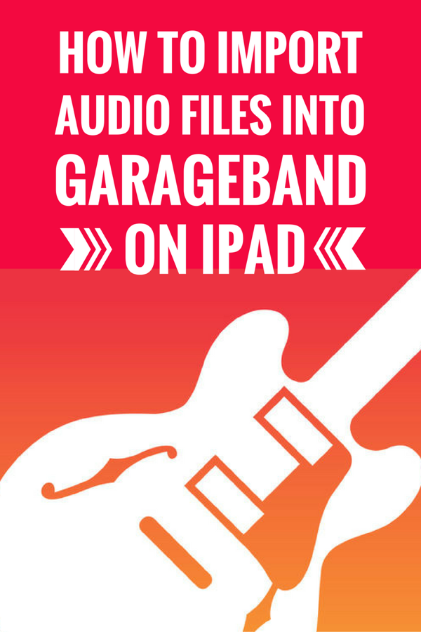 How to import mp3 files into garageband ipad free